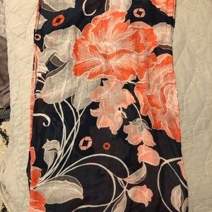 Chase employee attire - infinity floral scarf